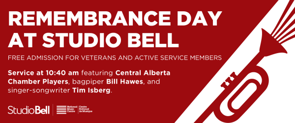 Remembrance Day at Studio Bell